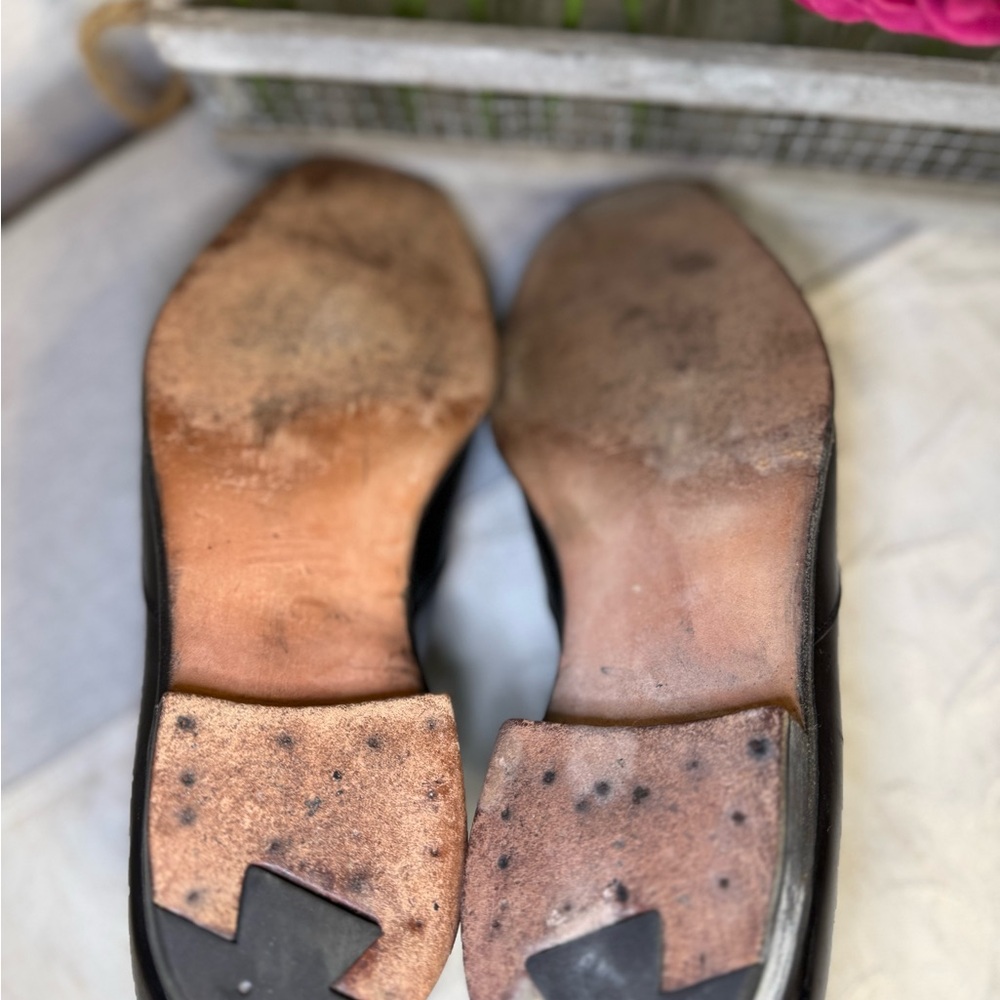 Vtg Simpson Piccadilly Men's Black Leather Chelsea Loafers UK 8.5 E / Tree incl. - Picture 14 of 15